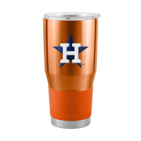 Houston Astros 30oz Stainless Steel Travel Tumbler [NEW] MLB Mug Glass Cup Cover