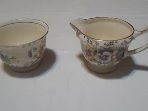 James Kent Ltd. Creamer And Sugar Bowl 5022 Longton - Picture 1 of 5