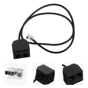 Telefonverlängerungskabel RJ9-Telefonkabeladapter Telefonkonverter - Photo 1/12