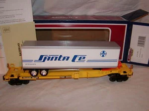Williams Bachmann 48404 Flat Car Front Runner w Trailer Santa Fe O New MIB Seal - Picture 1 of 12
