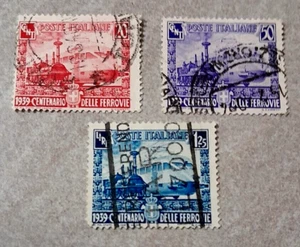 1939 SERIE COMPLETA OTTIMI CENTENARIO FERROVIE SPLENDIDI ANNULLI - Foto 1 di 1