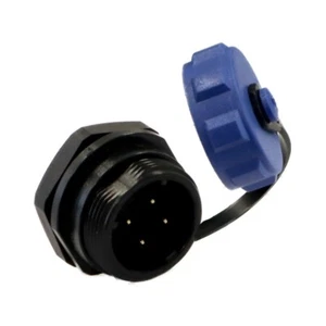 Weipu SP1712/P4-1C - Connettore da pannello maschio 4 pin IP68 - 5A - 17mm - Filettato - Foto 1 di 6