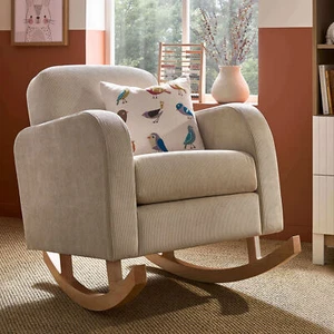 Nursing Rocking Chair - Etta Maternity / Breastfeeding Armchair in Sand - Picture 1 of 8