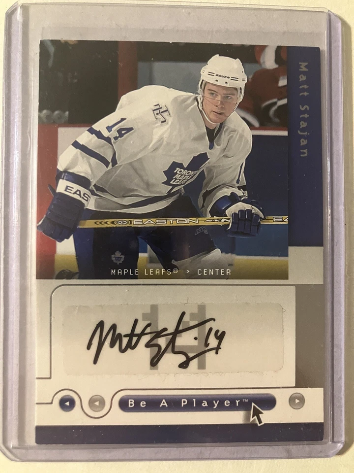 2005-06 Upper Deck Be a Player SP Signatures Matt Stajan #MS Auto - Image 1 of 2