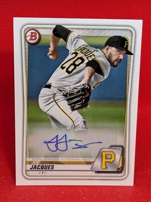 2020 Bowman JOE JACQUES Prospect Autographs Paper Signed Auto RC Pirates #PA-JJ - Image 1 of 2