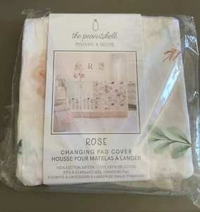 the peanutshell "ROSE" Baby Contoured Changing Pad Cover 16 x 32” BRAND NEW - Picture 1 of 5