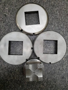 STATION Amada Strippit 5 " Used SQ punch 2.000X 2.000 die 2.000 X 2.000 +.018 - Bild 1 von 4