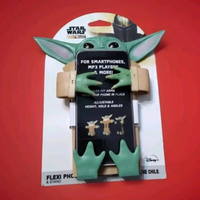 Star Wars The Mandalorian The Child Grogu Flexi Phone Holder & Stand Baby Yoda - Image 1 of 2