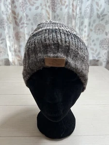 Gorro tejido para mujer 100 % lana forrado polar marrón talla única nuevo con etiqueta Nepal - Imagen 1 de 4
