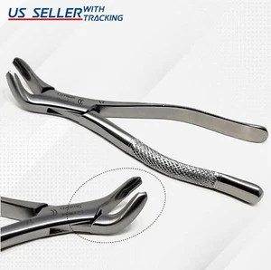 O.R GRADE DENTAL TOOTH EXTRACTING FORCEPS #17 SERRATED BEAKS GERMAN STAINLESS - Picture 1 of 3