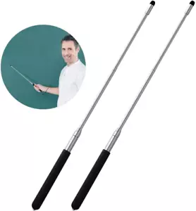 Teachers Pointer Sticks, 2 Pack Telescopic Teaching Pointer, Extendable Retracta - Picture 1 of 4