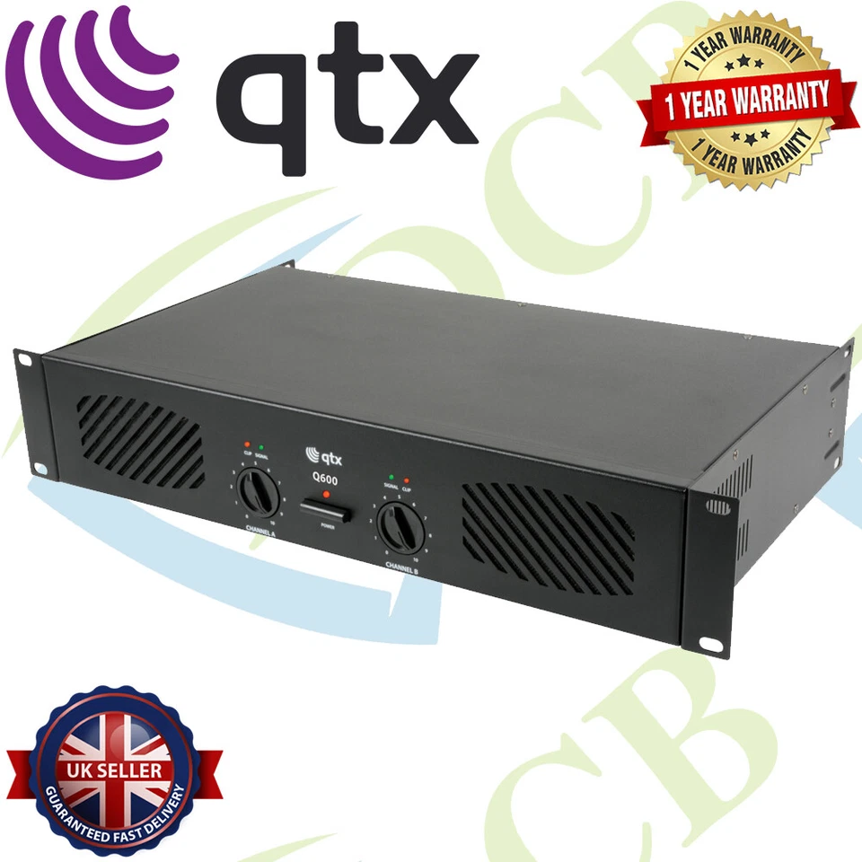Power Amplifier 2 X 300w QTX Q600 172.054uk
