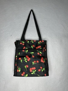 Wild Cherry, Grocery Tote Bag, Diaper Bag, Purse, Black, 12" - Picture 1 of 5