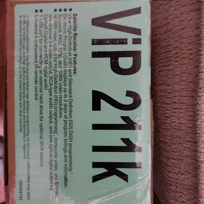 Dish Network ViP211K Satellite TV Receiver ViP 211k for RV's, Home, and Business - Image 1 of 2