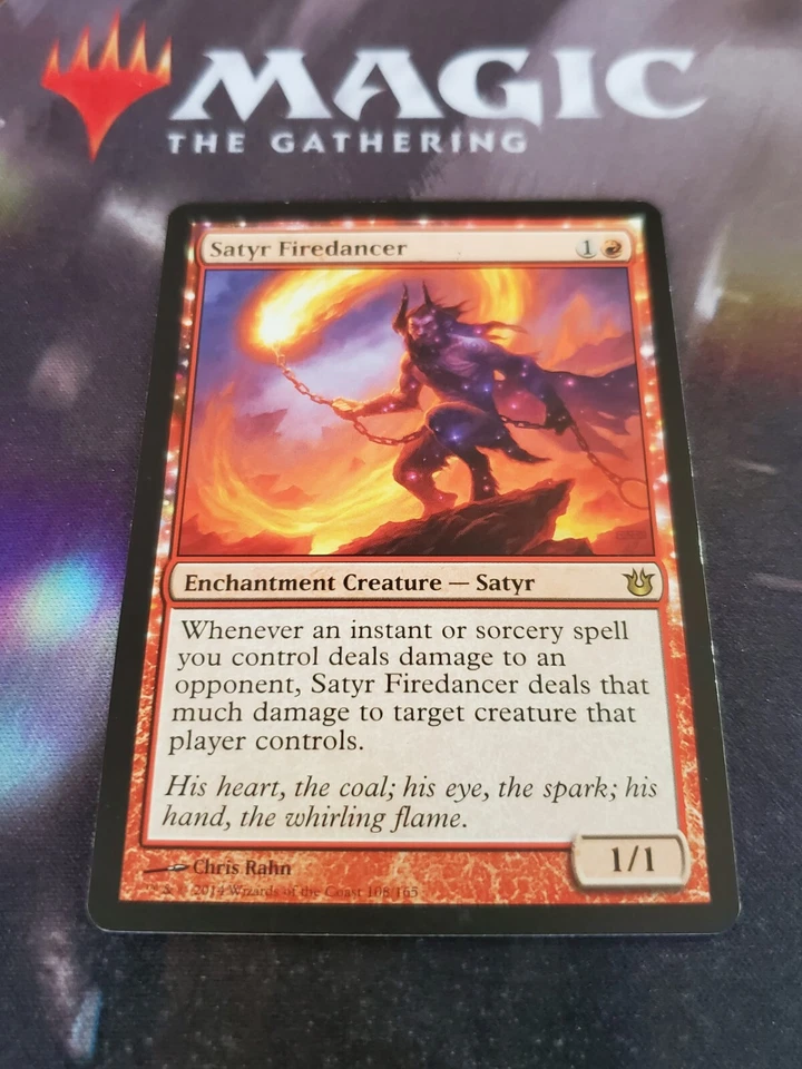 Mtg. Satyr Firedancer. Born of the Gods. Lp - Image 1 of 1