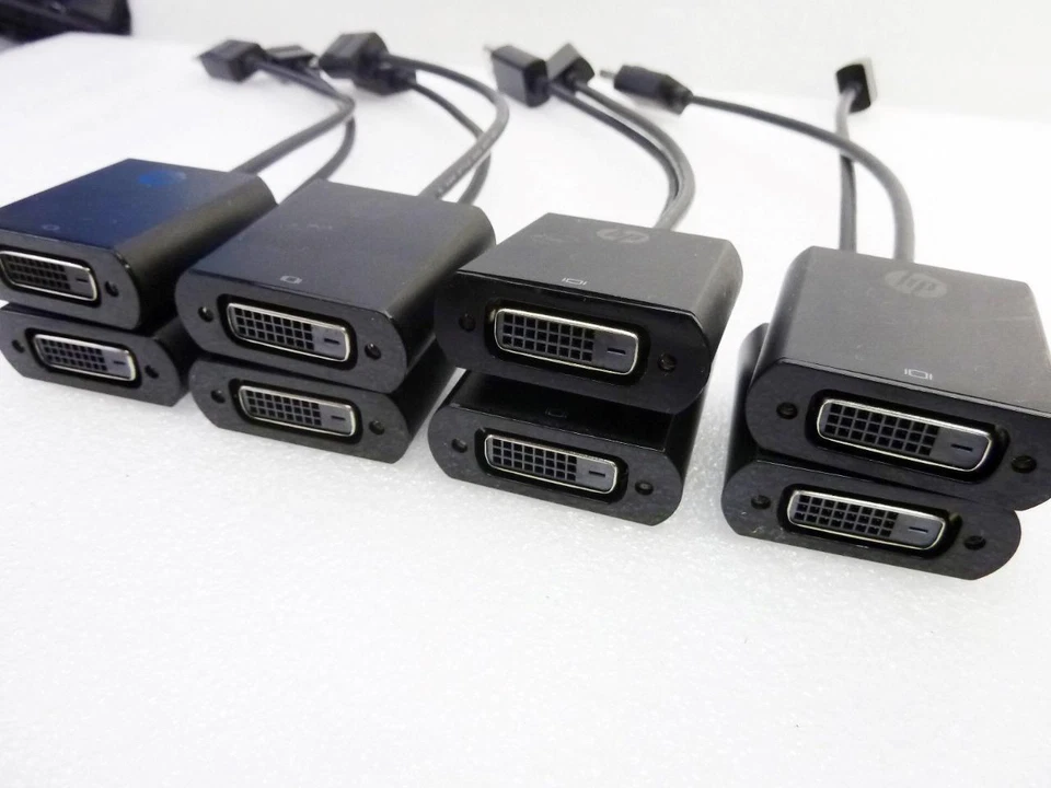 8x HP DisplayPort to DVI SL Adapter Cables P/N: 752660-001 | 753744 001 | 8 Pcs - Image 1 of 1