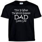 Worlds Greatest DAD T Shirt Fathers Day Birthday Christmas Gift Daddy Tee Shirt 