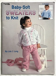 Baby Soft Sweaters to Knit Knitting Pattern Book Cardigan Pullover 3 - 24 months - Picture 1 of 8