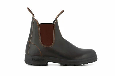 Blundstone 500 Unisex Stout Brown Leather Chelsea Ankle Boots