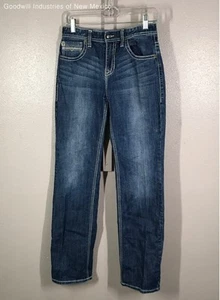 Rock & Roll Boys Blue Denim BB Gun 5 Pockets Mid Wash Bootcut Jeans Size 18R - Picture 1 of 4