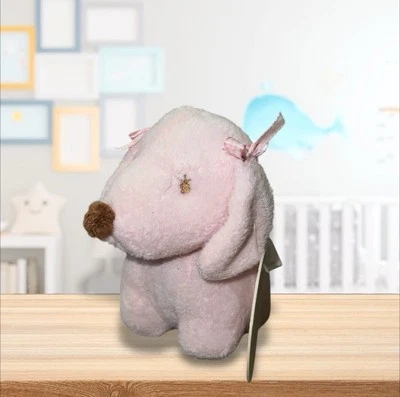 Difícil de encontrar Angel Dear Pink Caniche Sonajero Chirrido Peluche Bebé Juguete con Etiquetas 2005 Foto 1 de 4