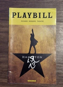 LIN MANUEL MIRANDA SIGNED HANDSIGNIERT HAMILTON PLAYBILL - Bild 1 von 1