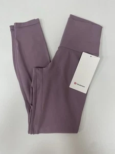 Lululemon Aligin TM hoch geschnittene Stretch-Hose 25" Bund Tasche Lavendel Größe 4 - Bild 1 von 12