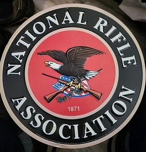 🇺🇸 NRA National Rifle Association Blechschild USA 🇺🇸 10x10 - Bild 1 von 2