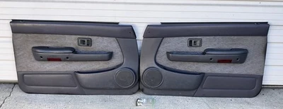 95-00 TOYOTA TACOMA FRONT LEFT RIGHT DOOR PANEL MOON MIST BLUE POWER WINDOWS - Image 1 of 4