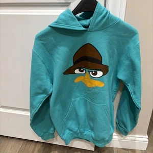 Phineas and Ferb Perry Platypus Hoodie Green Size Youth XL From Disneyland - Picture 1 of 11
