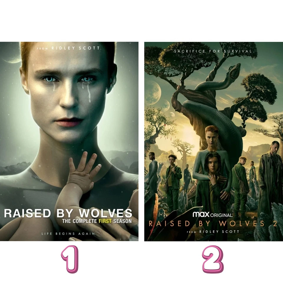 Raised by Wolves COMPLETE SEASON 1&2 Sci-Fi Drama FULL HD DVD Quality Audio-NEW - Image 1 of 1