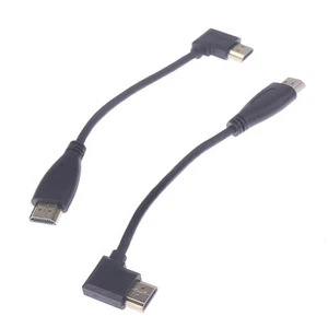 High Speed 4K HDMI 2.0 Cable 90 Degree Angled Extension Cable For PS4 TV} - Photo 1/17