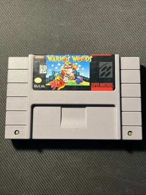 Warios Woods (Super Nintendo, 1994, SNES) Cartridge Only Tested & Working - Image 1 of 4