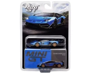 Mini GT Lamborghini Aventador SVJ 63 Blu Aegir MGT00784 1/64 - Picture 1 of 1