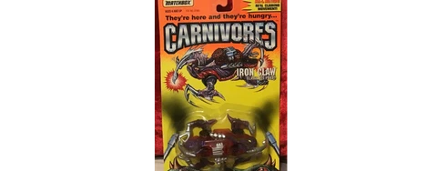 1994 New MOC Matchbox Carnivores Iron Claw Collector Action Figure Cover