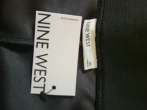 Nine West Women Black Faux Leather Leggings Size 4X - Picture 1 of 11