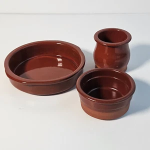 Terracotta Dipping Service Set inc 8cm Ramkin, 4cm Ramkin, Ramkin Pot - Picture 1 of 10