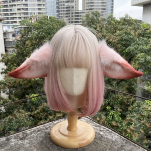 Genshin Impact Yae Miko Cosplay Fox Ears Hairhoop Simulation Pink Inazuma - Picture 1 of 4
