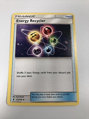 Energy Recycler 123/145 Guardians Rising CRIMPED ERROR Pokemon Card