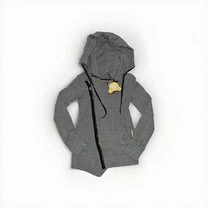 NEW Harajuku Lovers Women’s Jerry Leigh Assymetrical Zip Up Jacket Size XS Gray - Picture 1 of 8