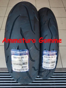 COPPIA 120/70 17 180/55 17 DOT Dicembre 2024! +OMAGGIO METZELER SPORTEC M3 MOTO - Foto 1 di 1