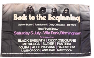 BLACK SABBATH BACK TO THE BEGINNING 2025 TOUR FLAG FREE 48HR UK POST - Picture 1 of 1