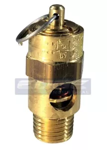 225 PSI BRASS SAFETY RELIEF POP OFF PRESSURE VALVE, COMPRESSOR, TANK, 1/4" NPT - Picture 1 of 6