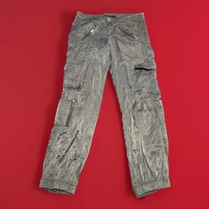 Pantaloni Z Cavaricci verde salvia larghi cargo jogger taglia 9 32x32 - Foto 1 di 13