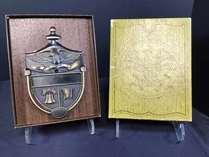 Llamador de puerta vintage American Bi Centennial 1776 a 1976 Liberty Bell Eagle NUEVO - Imagen 1 de 5