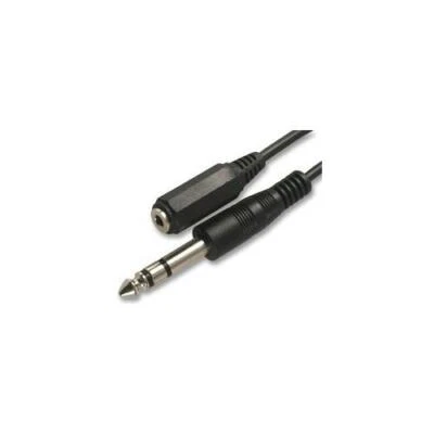 PC2096 6.35mm Stereo Jack Male to Female 3.5mm cable lead 0.5m - Image 1 of 2