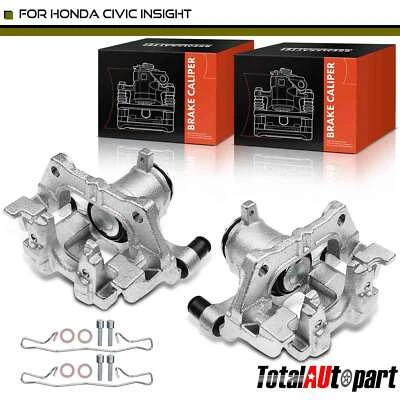 2x Disc Brake Calipers w/ Bracket for Honda Civic 2016-2024 Rear Left & Right Foto 1 de 4