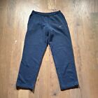 Vintage Nike Sweatpants Mens XL Blue Fleece Lined Pants Relaxed Baggy Fit Grunge