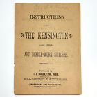 Instructions The Kensington & Art Needle-work Stitches 1886 TE Parker Embroidery