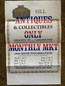 Póster de antigüedades y coleccionables de Sill 1990 Lebanon Tennessee - Imagen 1 de 3